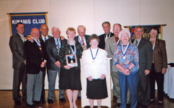 Kiwanis members who have earned Hixon awards